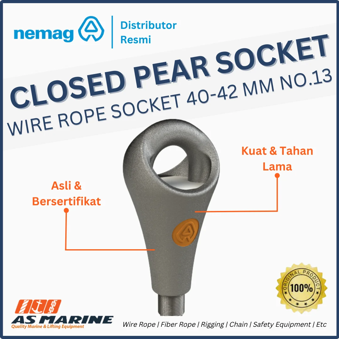 closed pear socket nemag 40-42 mm